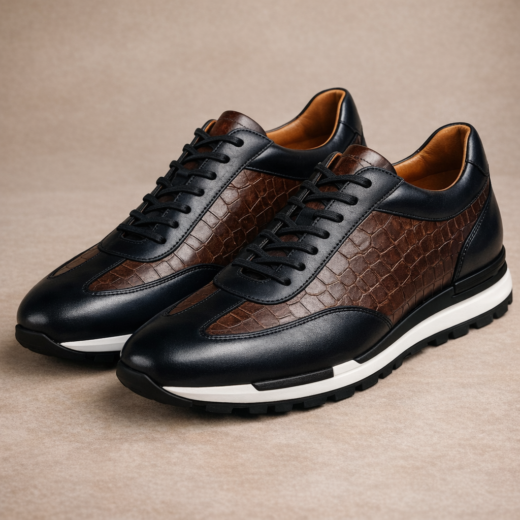 Zapatillas bajas de piel Davenport, vista 7
