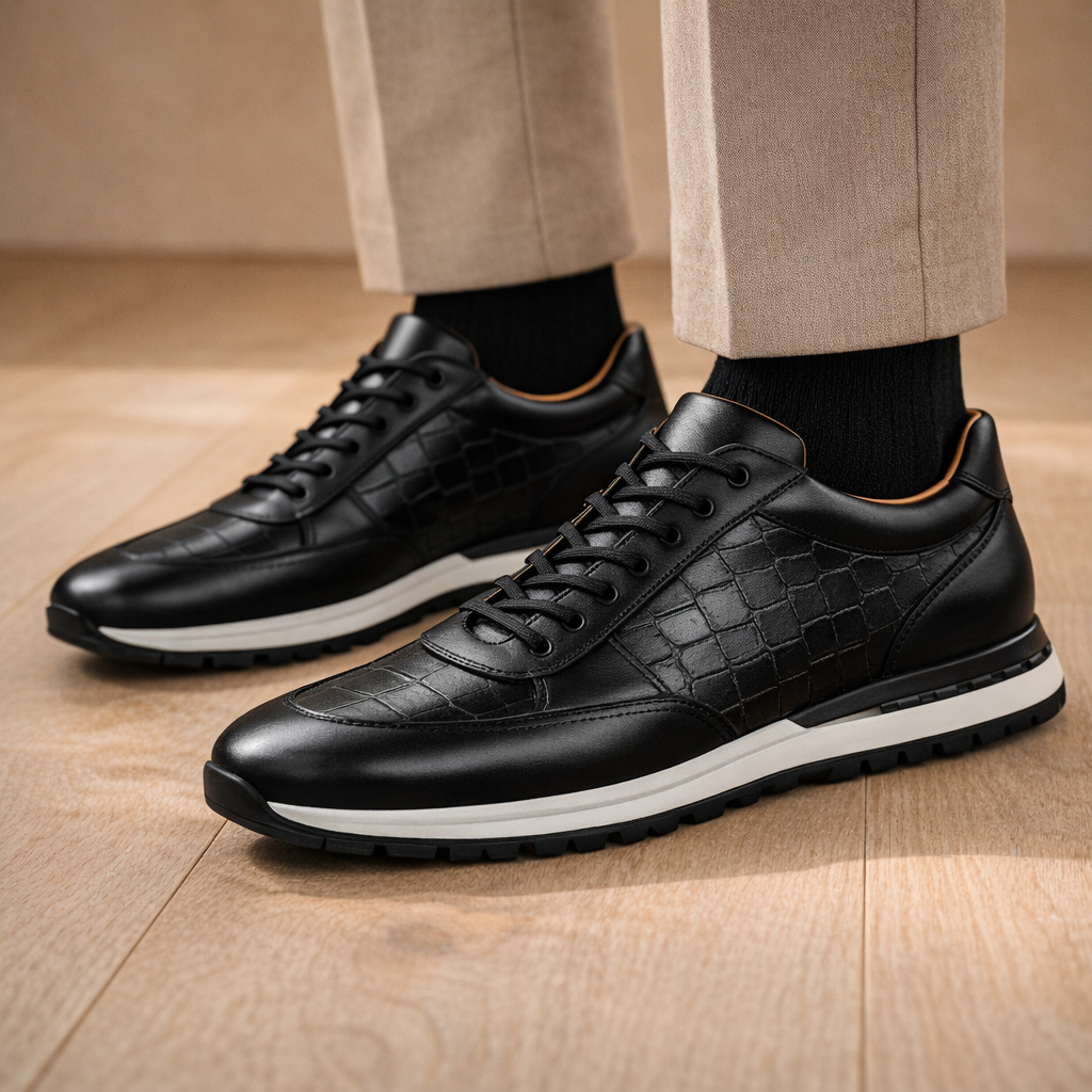 Zapatillas bajas de piel Davenport, vista 6