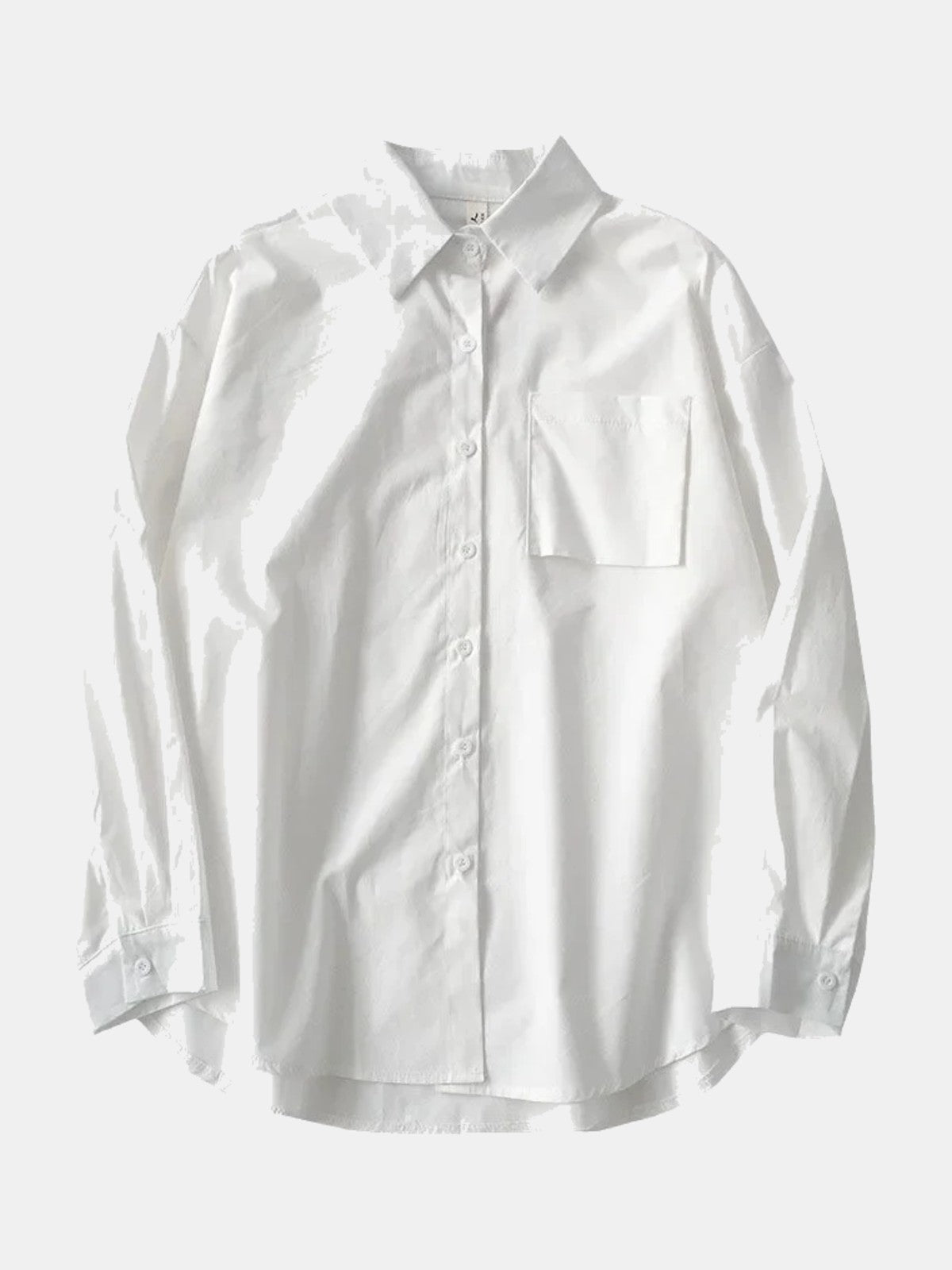 Camisa blanca oversize de mujer