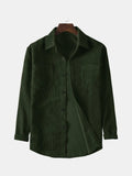 Camisa de pana verde