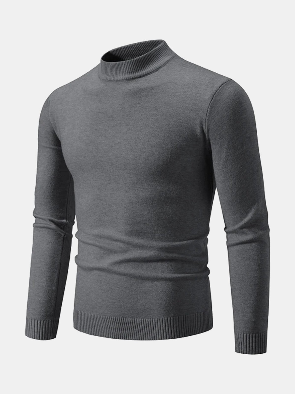 Jersey de cuello perkins gris