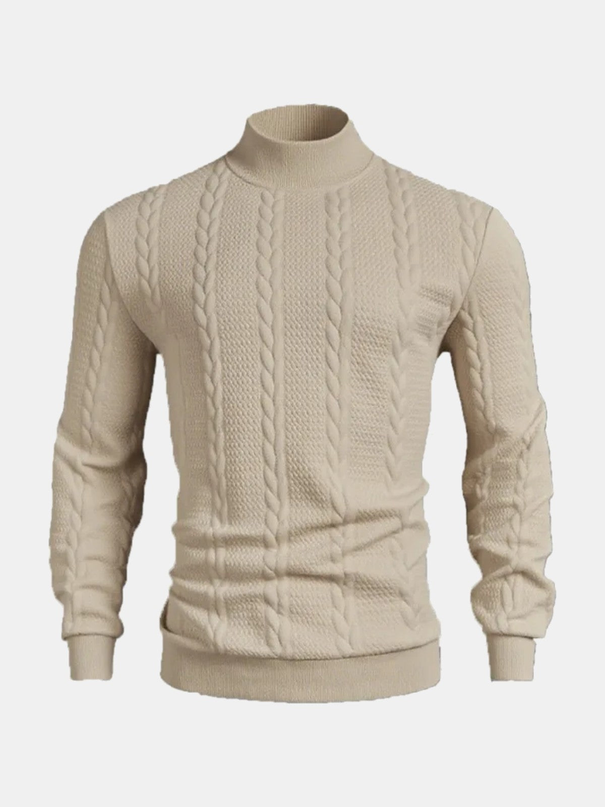 Jersey de punto con textura beige