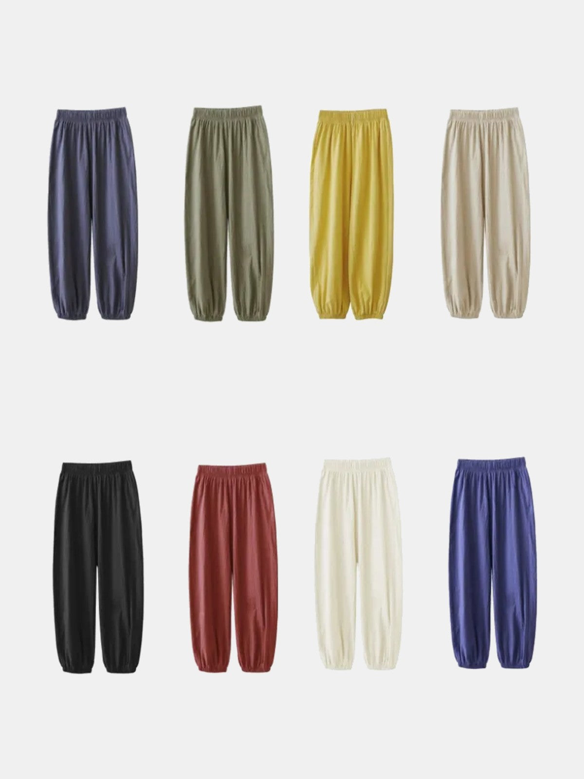 Pantalón bombacho de lino en varios colores