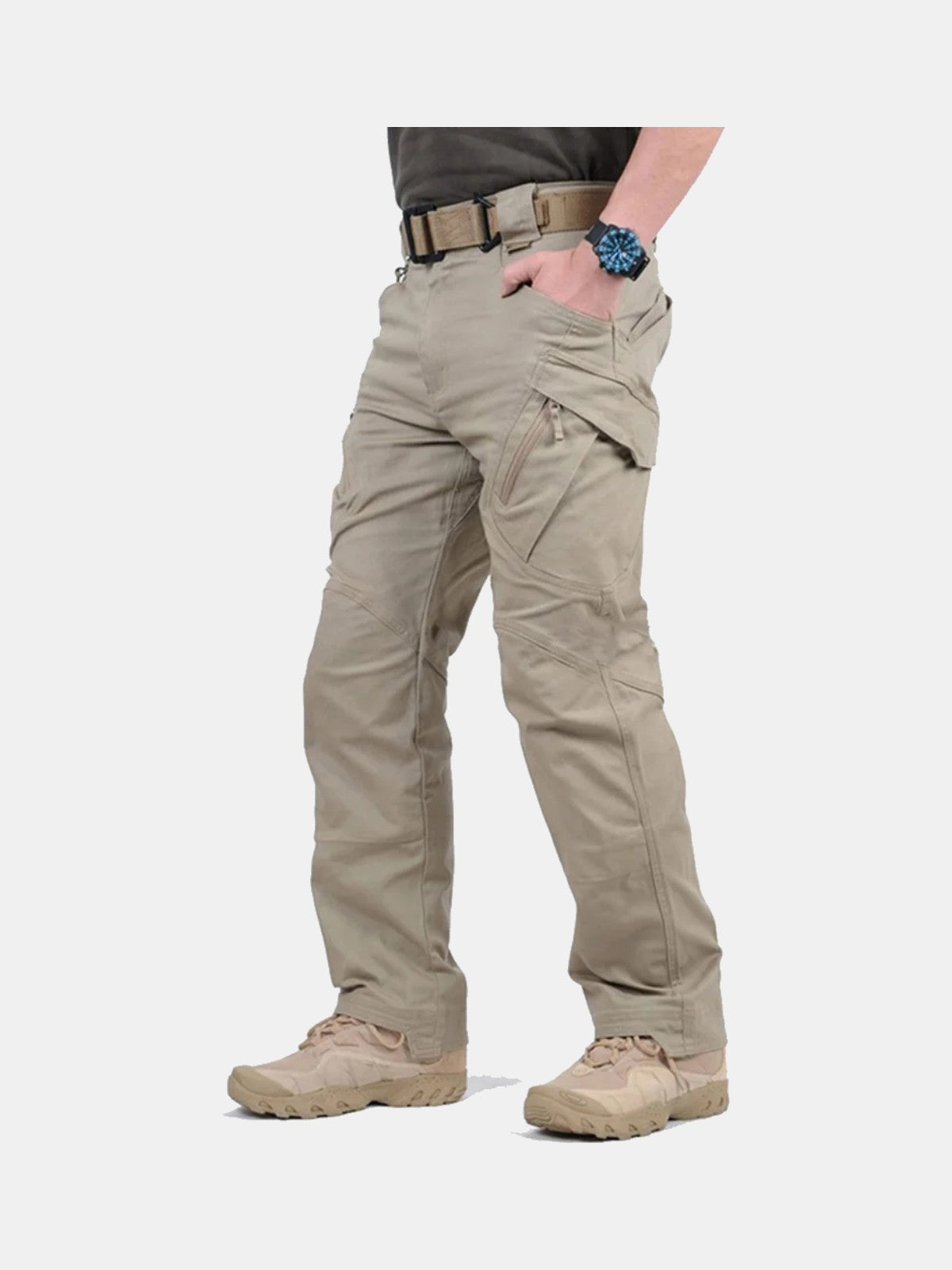 Pantalón cargo beige