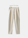 Pantalón chino de pinzas beige