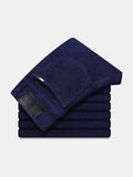 Pantalón chino recto azul marino