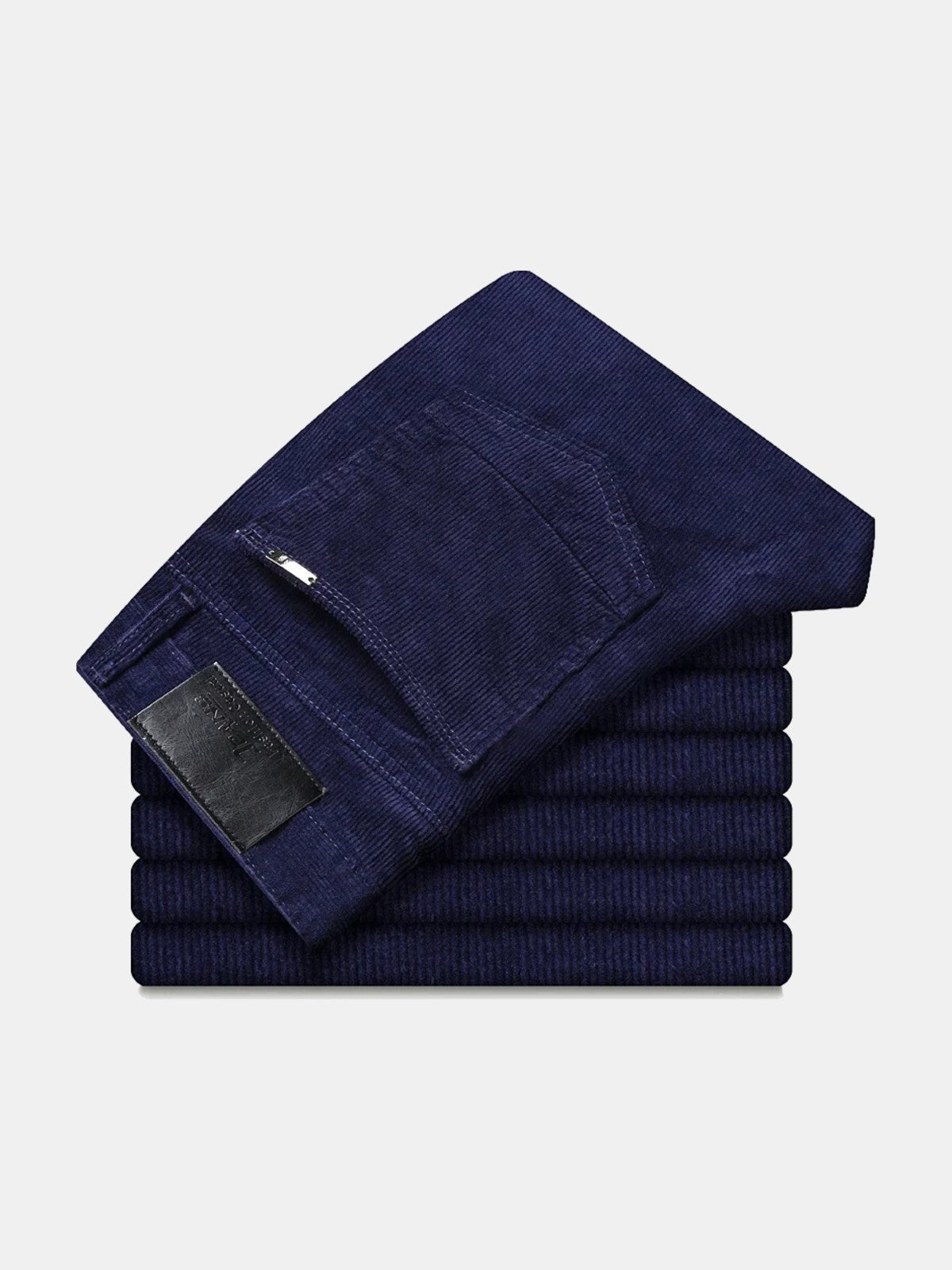 Pantalón chino recto azul marino