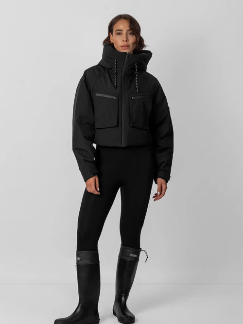 Chaqueta impermeable corta con capucha STM-TEX™