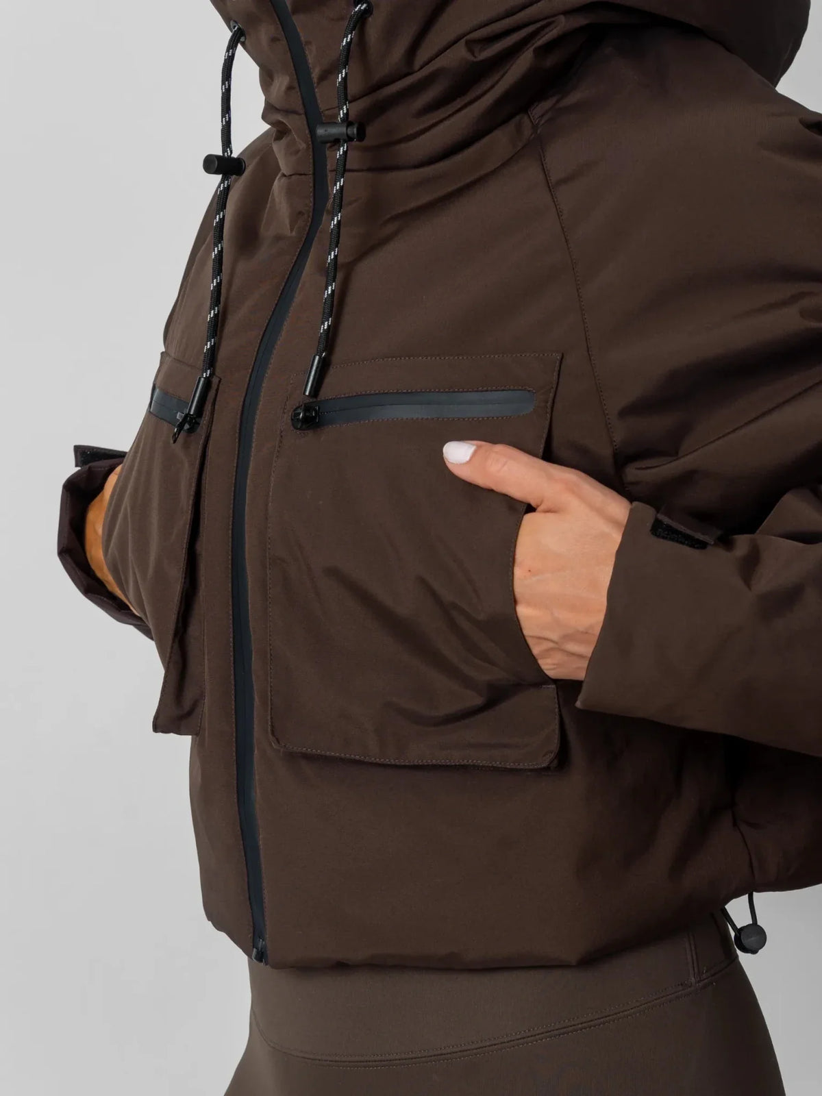 Chaqueta impermeable corta con capucha STM-TEX™