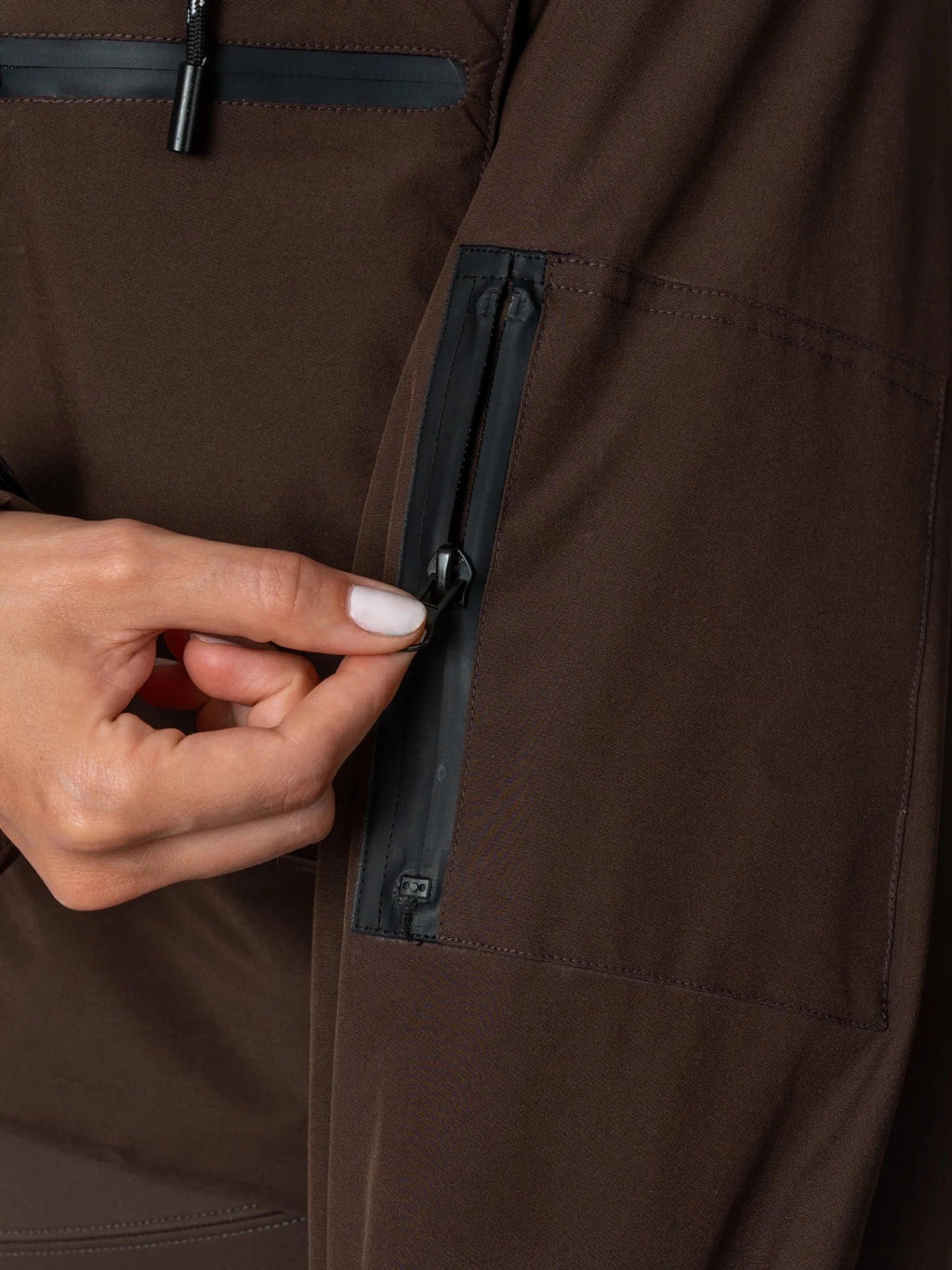 Chaqueta impermeable corta con capucha STM-TEX™