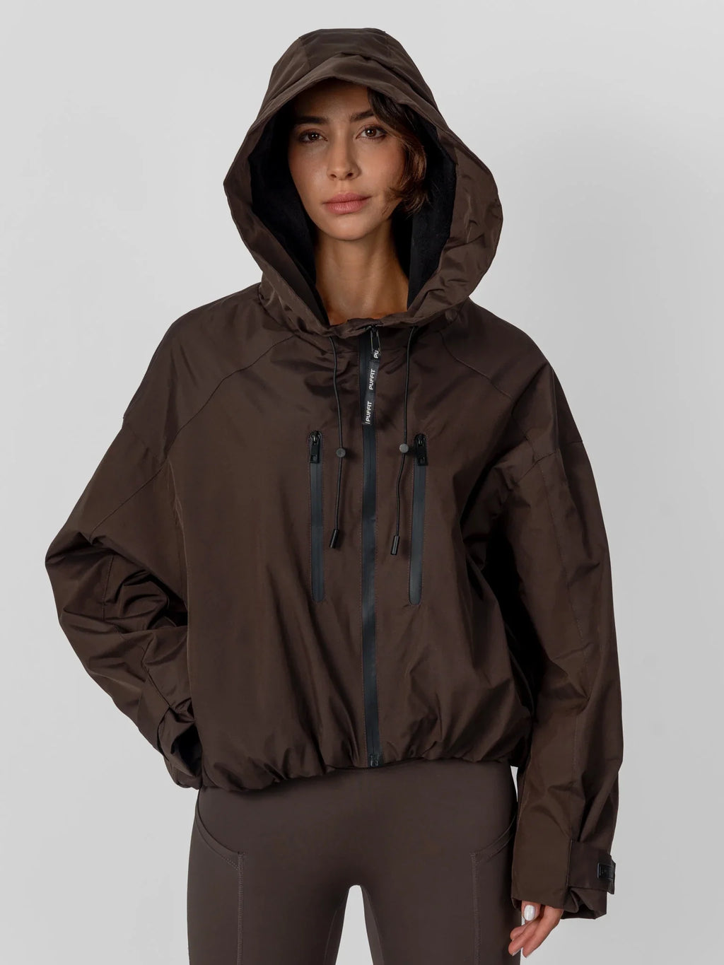 Chubasquero STM-TEX™ corto extragrande, talla única y con forro polar