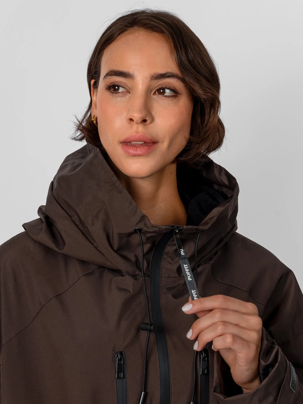 Chubasquero STM-TEX™ corto extragrande, talla única y con forro polar