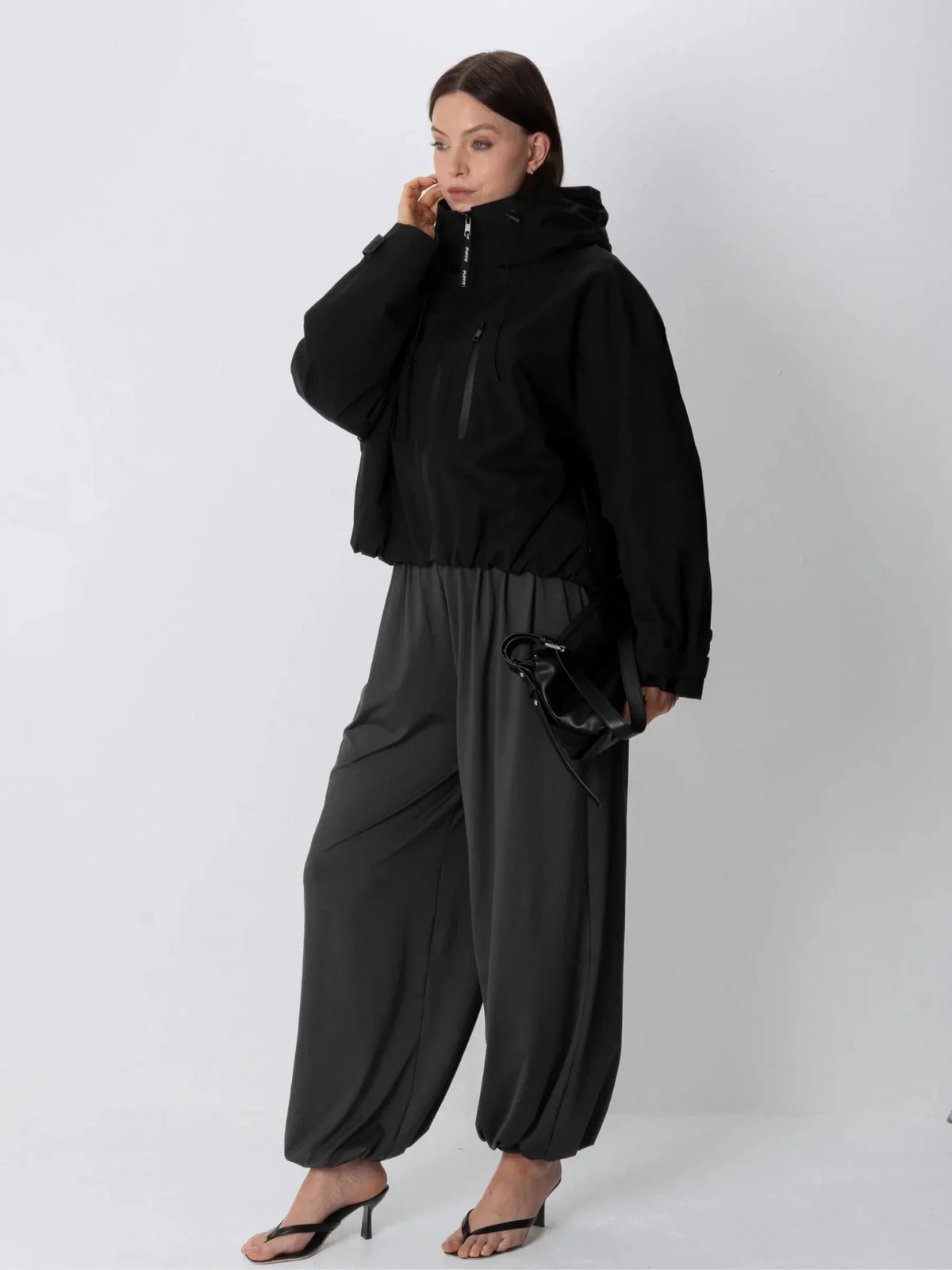 Chaqueta impermeable corta extragrande de talla única STM-TEX™