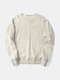 Sudadera de cuello redondo crema