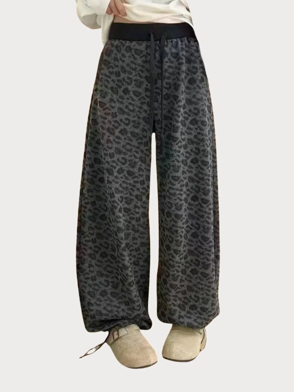 Pantalones de leopardo WarmCore™ forrados de forro polar acogedor